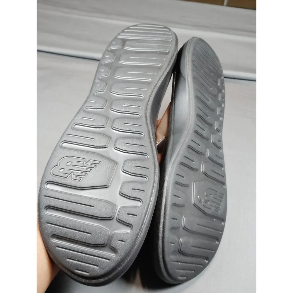New Balance 340 V1 Men 12 Brown Black SMT340B1 Slide Sandals Comfort Flip Flops